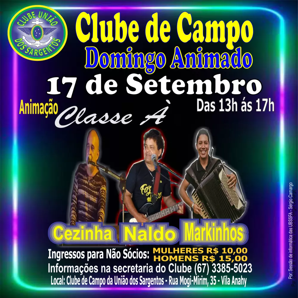 Domingo Animado no Clube de Campo 17/09/2023